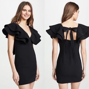 Cinq a Sept Ambrose Ruffle Shoulder Dress